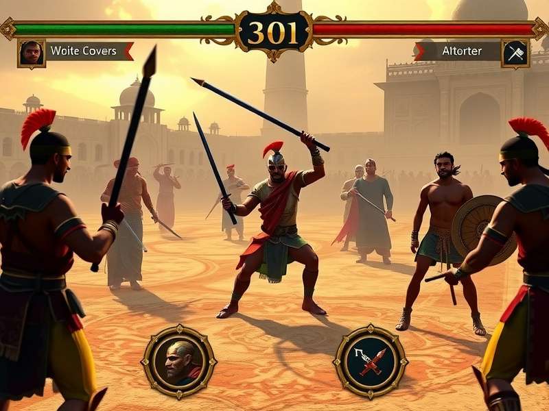 Rajasthani Warrior Gladiator character selection screen